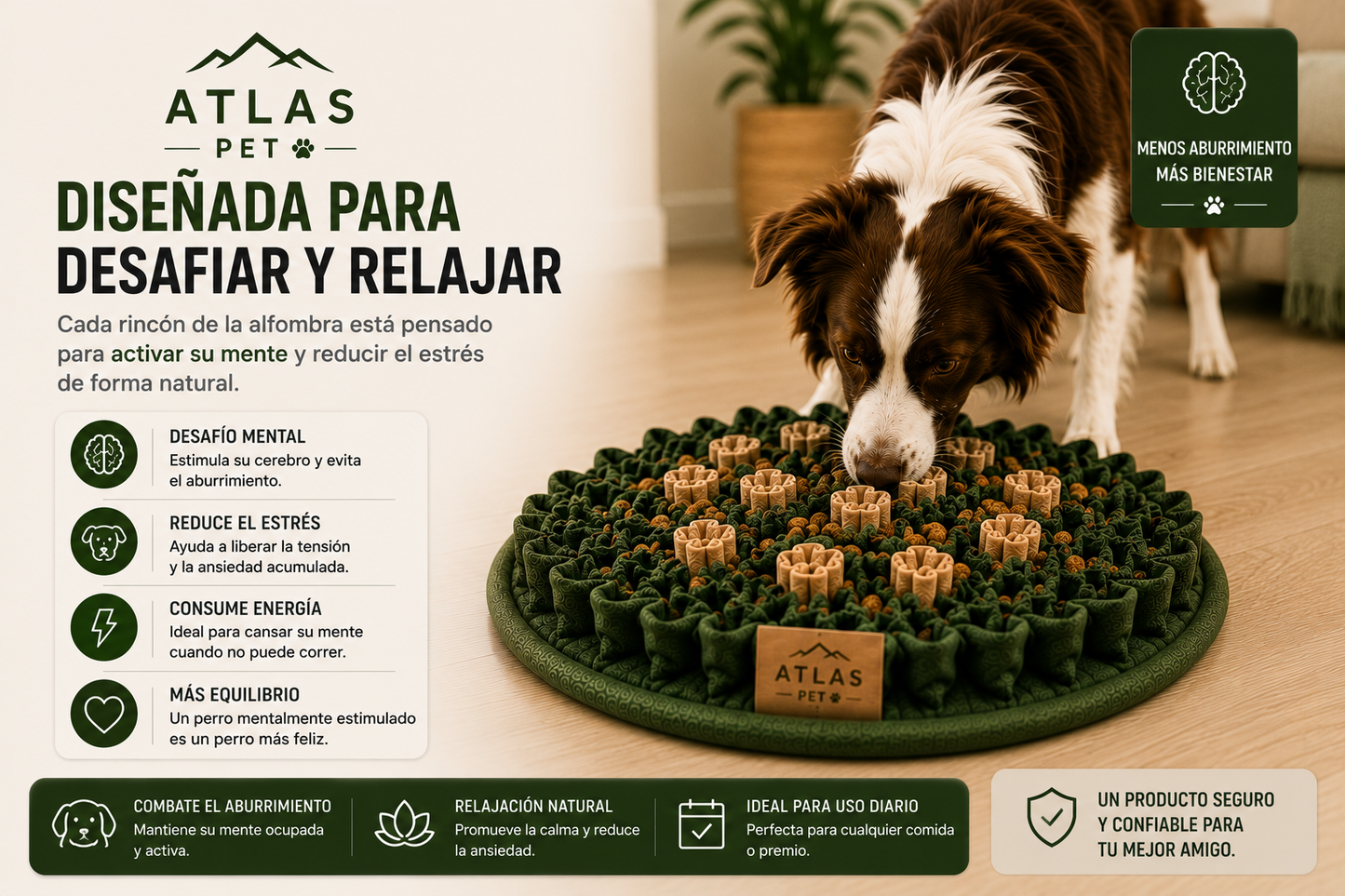 Atlas™ | Alfombra Olfativa Premium para Perros